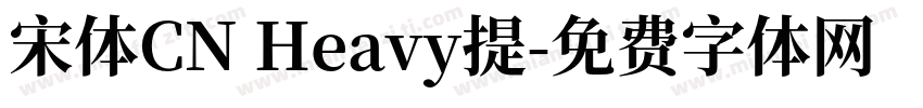 宋体CN Heavy提字体转换